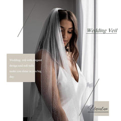 Glitter Head Veil With Comb Sequin Head Veil Wedding Accessories