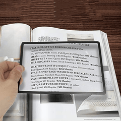 2pcs A4 Full Page Magnifying Glass Perfect Reading Aid