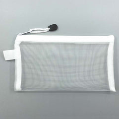Transparent Mesh Pen Bag Storage Bag for Students Exams Portable Pen Bag