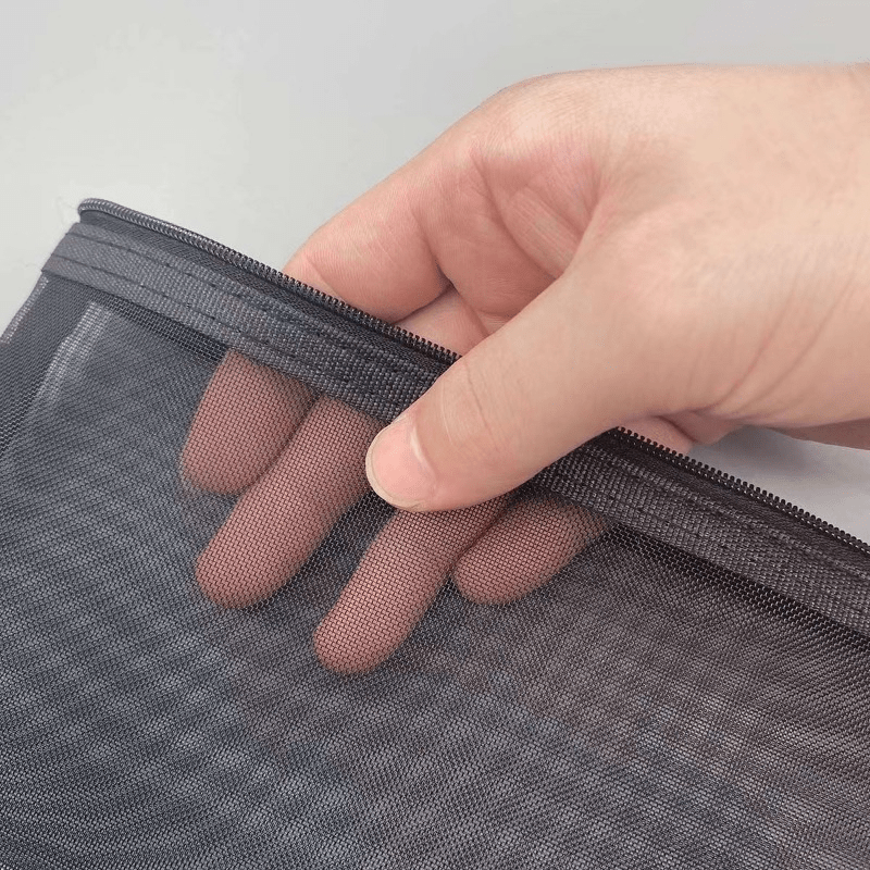 Transparent Mesh Pen Bag Storage Bag for Students Exams Portable Pen Bag