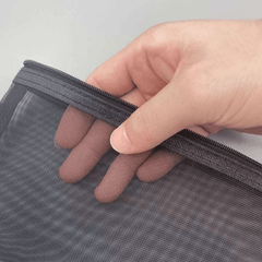 Transparent Mesh Pen Bag Storage Bag for Students Exams Portable Pen Bag