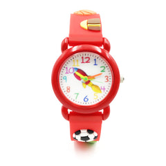 Kids 3D Cartoon Quartz Watch Jelly Silicone Band Pretty Wristwatches