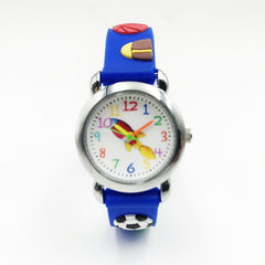Kids 3D Cartoon Quartz Watch Jelly Silicone Band Pretty Wristwatches