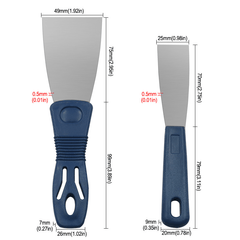 Stainless Steel Oblique Blade Scraper Putty With Plastic Handle
