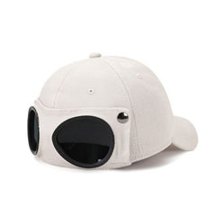 Novelty Sunglasses 2 in 1 Baseball Hat Retro Unisex Sun Hat For Adult