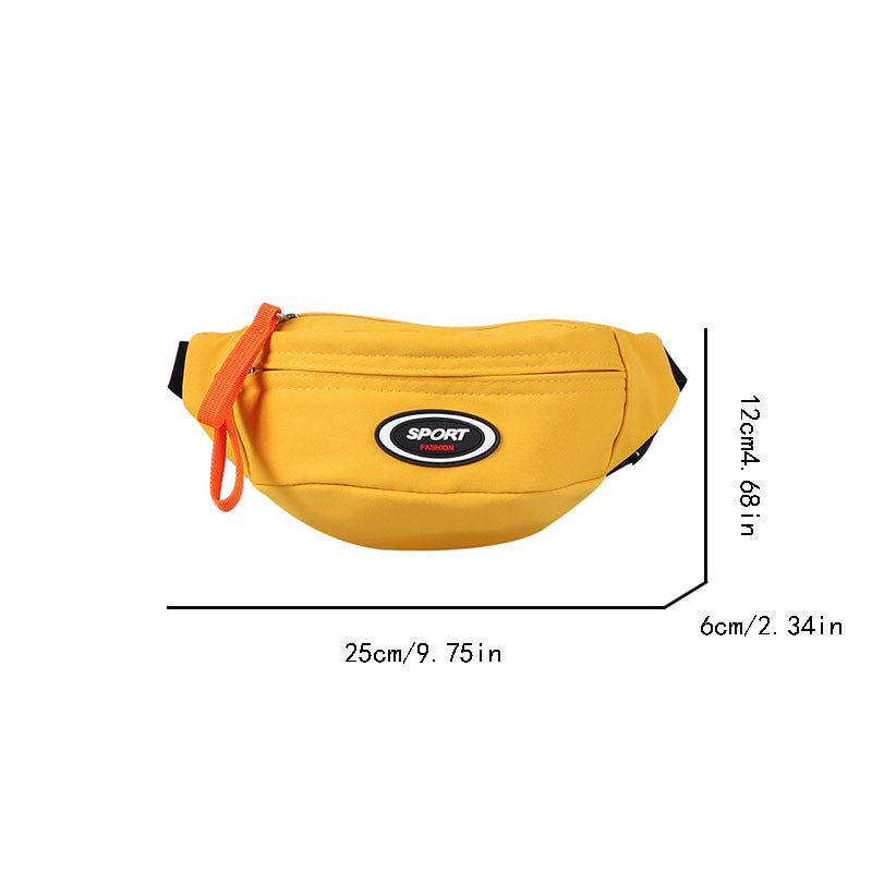 Kids Canvas Waist Bag - Casual Chest Bag for Boys
