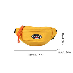 Kids Canvas Waist Bag - Casual Chest Bag for Boys