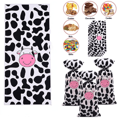 30pcs Cow Treat Bags Party Gift Bags Candy Cellophane Plastic Bags