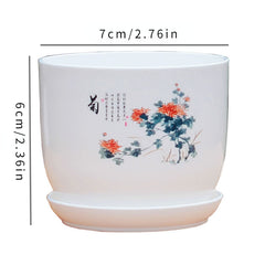 PP Resin Indoor Flower Pot Ideal For Succulents & Clivia