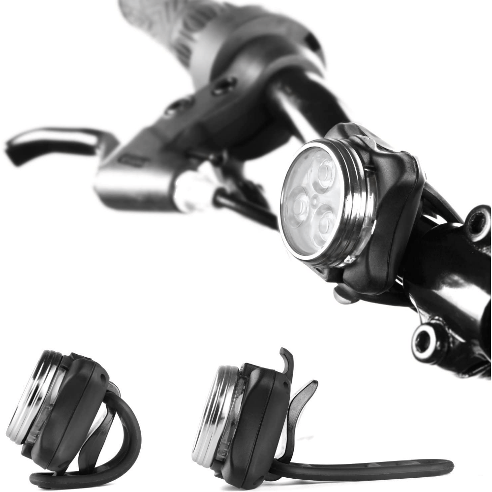 USB Rechargeable Bike Light Set - High Brightness, 4 Light Modes