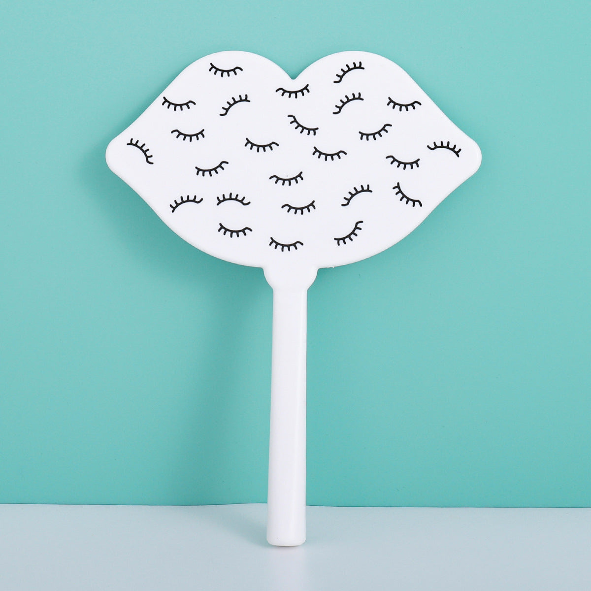 Beard & Letter Graphic Handheld Mirror With Handle For Vanity Makeup Home