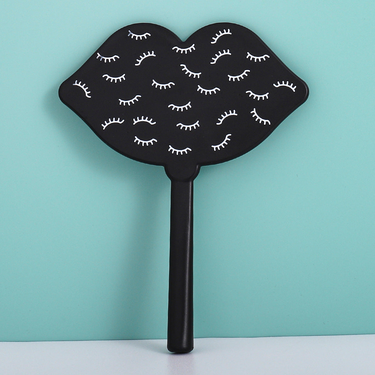 Beard & Letter Graphic Handheld Mirror With Handle For Vanity Makeup Home