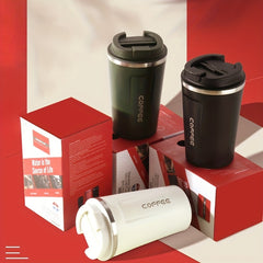 1pc Insulated Steel Cup Large Capacity Portable Water Cup High-end Coffee Cup