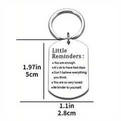 Stylish Stainless Steel Keychain Keyring Metal Charm Pendant
