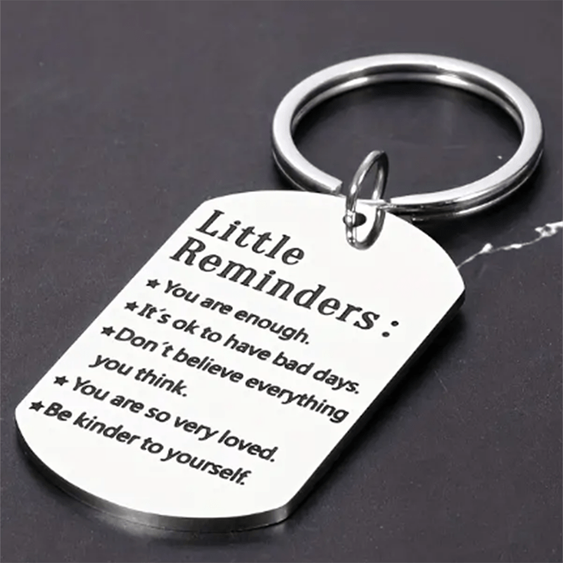 Stylish Stainless Steel Keychain Keyring Metal Charm Pendant