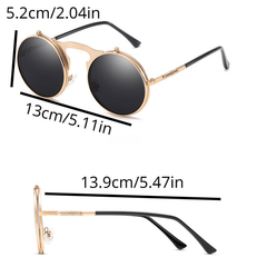 Steampunk Flip Up Sunglasses UV400 Sun Shades