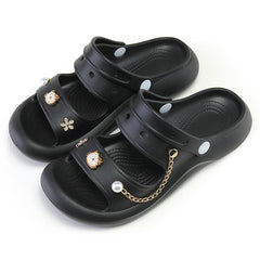 Stylish Girls' Thick Bottom Sandals for Indoor Outdoor Use