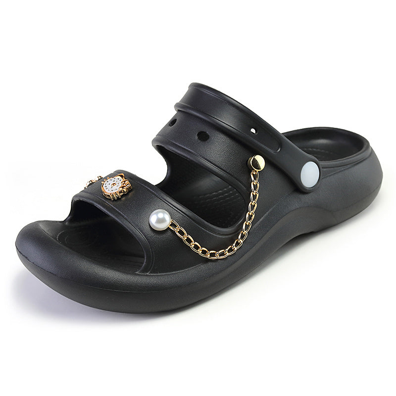 Stylish Girls' Thick Bottom Sandals for Indoor Outdoor Use