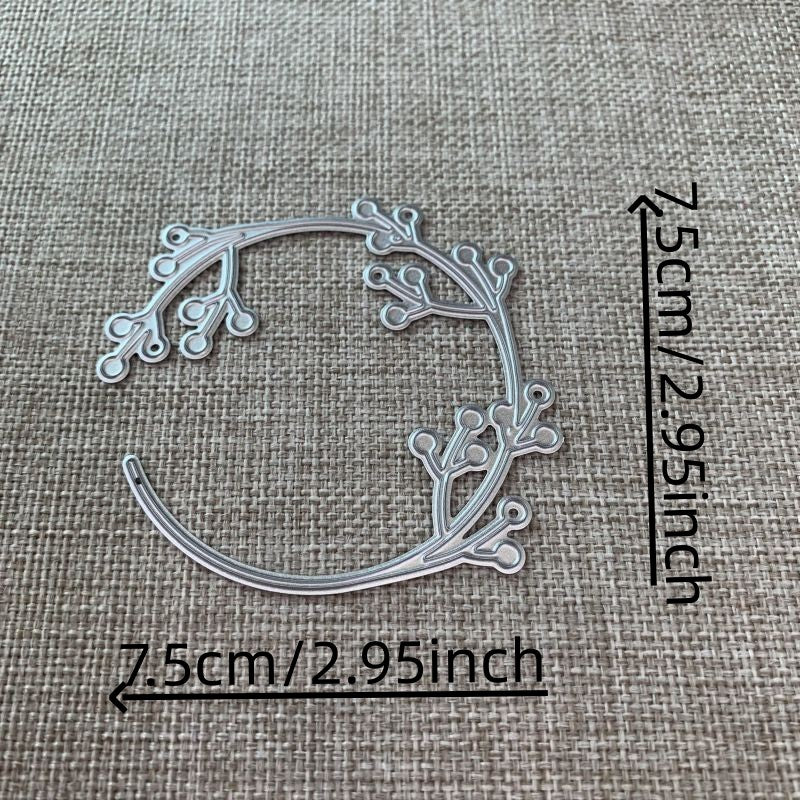 1pc Berry Ring Metal Cutting Dies Stencil Artistic Paper Embossing Dies Stencil