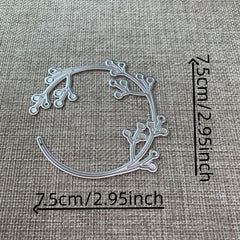 1pc Berry Ring Metal Cutting Dies Stencil Artistic Paper Embossing Dies Stencil