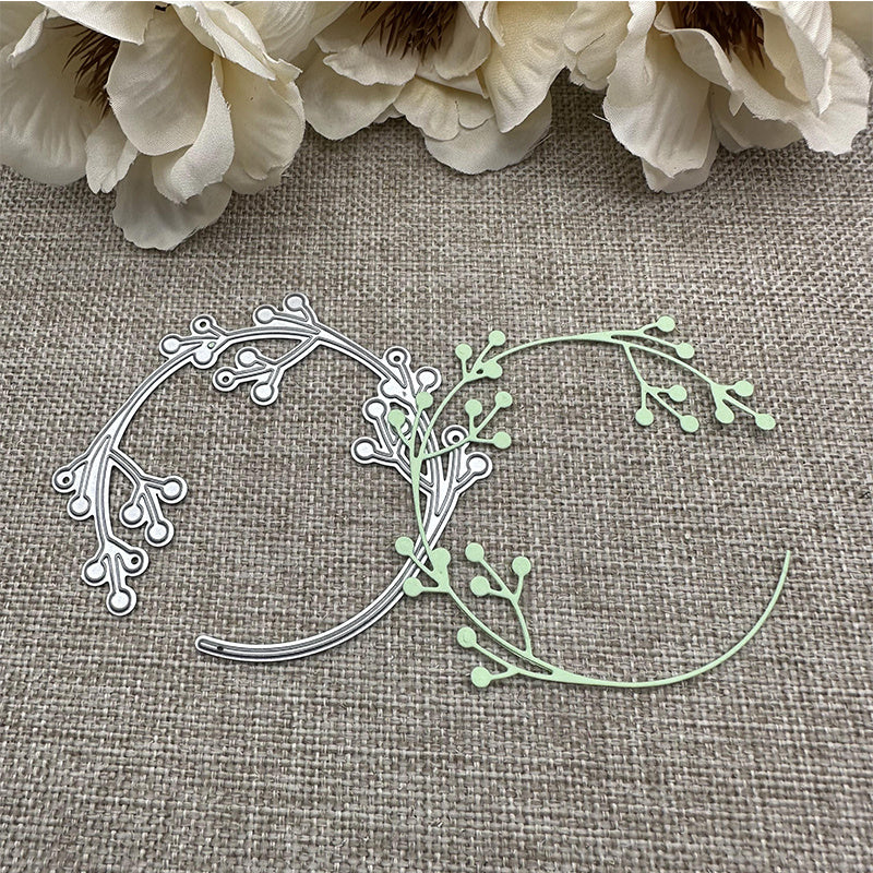 1pc Berry Ring Metal Cutting Dies Stencil Artistic Paper Embossing Dies Stencil