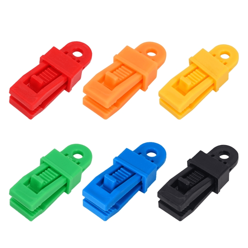 5pcs Tarp Clip Set Lock Grip Reusable Tent Tighten Clamps