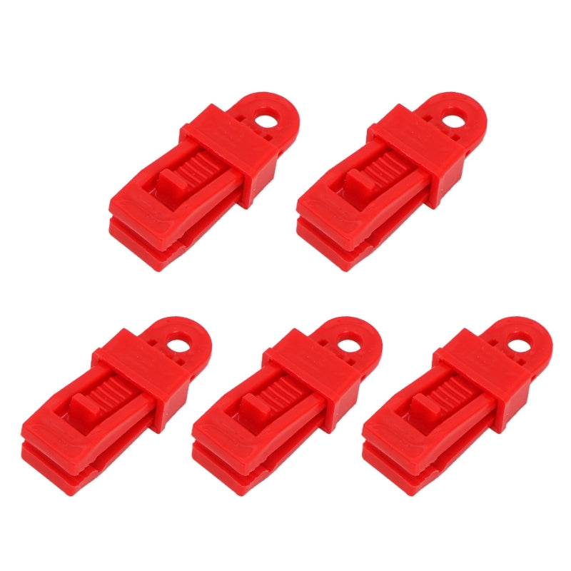 5pcs Tarp Clip Set Lock Grip Reusable Tent Tighten Clamps