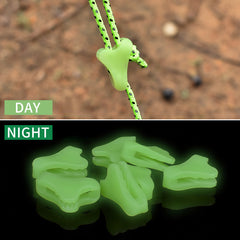 10pcs 23 8mm Luminous Rope Buckles Fluorescent Tent Wind Rope Buckle Non slip