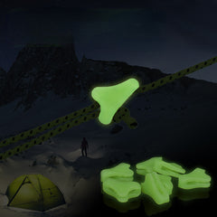 10pcs 23 8mm Luminous Rope Buckles Fluorescent Tent Wind Rope Buckle Non slip