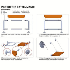 360 Sun Soaked Cat Window Hammock for Indoor Cats