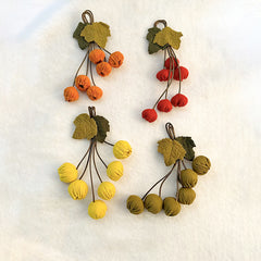 Vintage Shades Brooch Leaf Hawthorn Flower Ornament