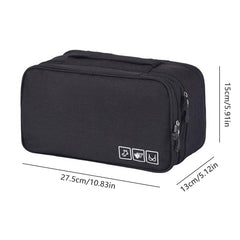 Zipper Cosmetic Bag Travel Accessories Organizer Bra Underwear Waterproof
