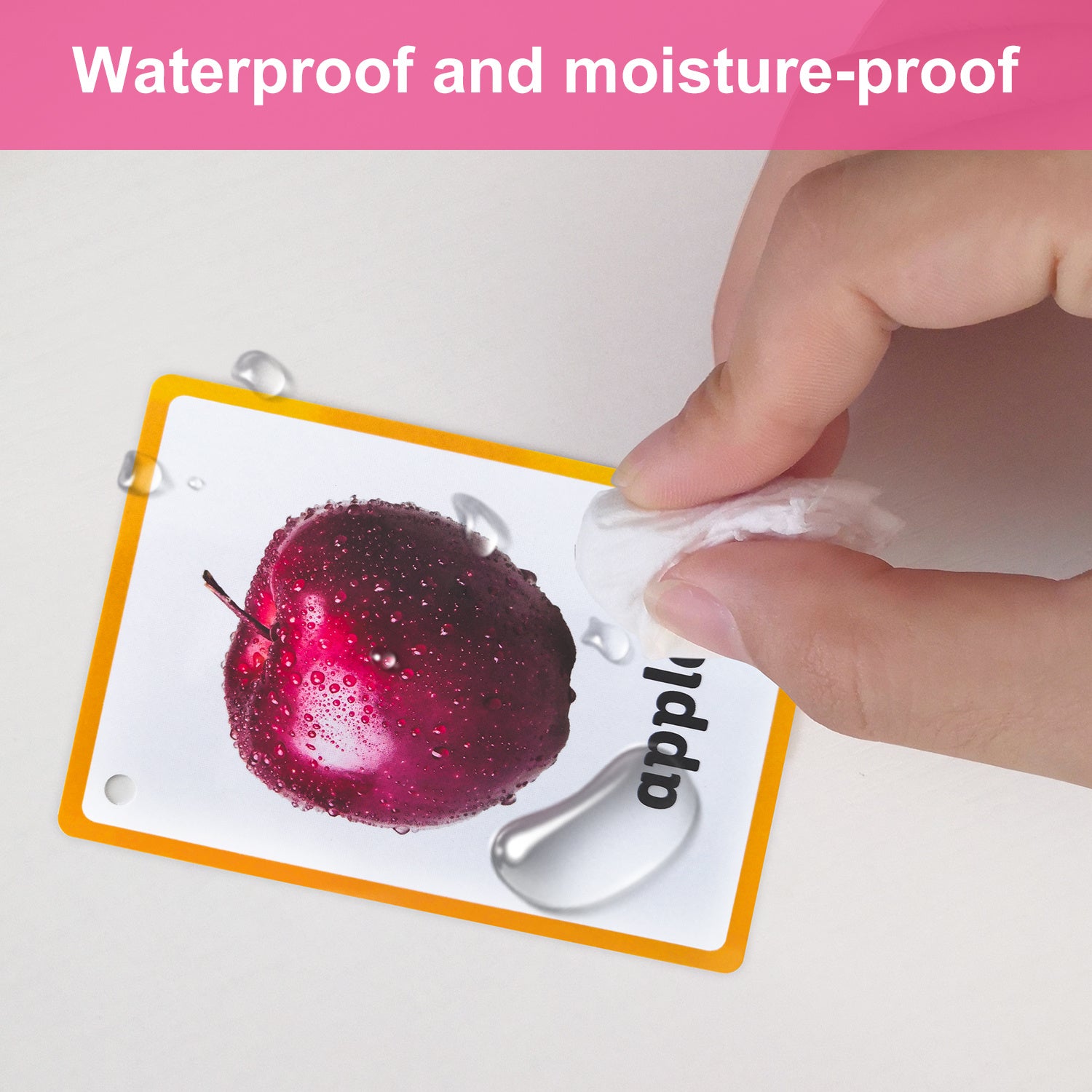 21Pcs Fruit Kids Flash Cards Educational Learning Baby Toys Pre Kindergarten