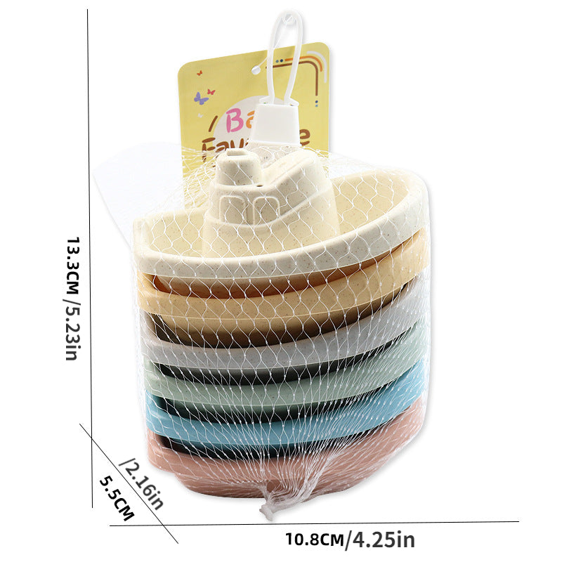 Sailboat Jenga Sugar Cane Material Small Boat Jenga Cup