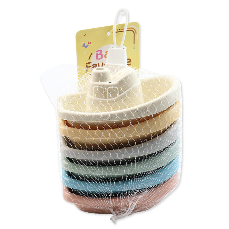 Sailboat Jenga Sugar Cane Material Small Boat Jenga Cup