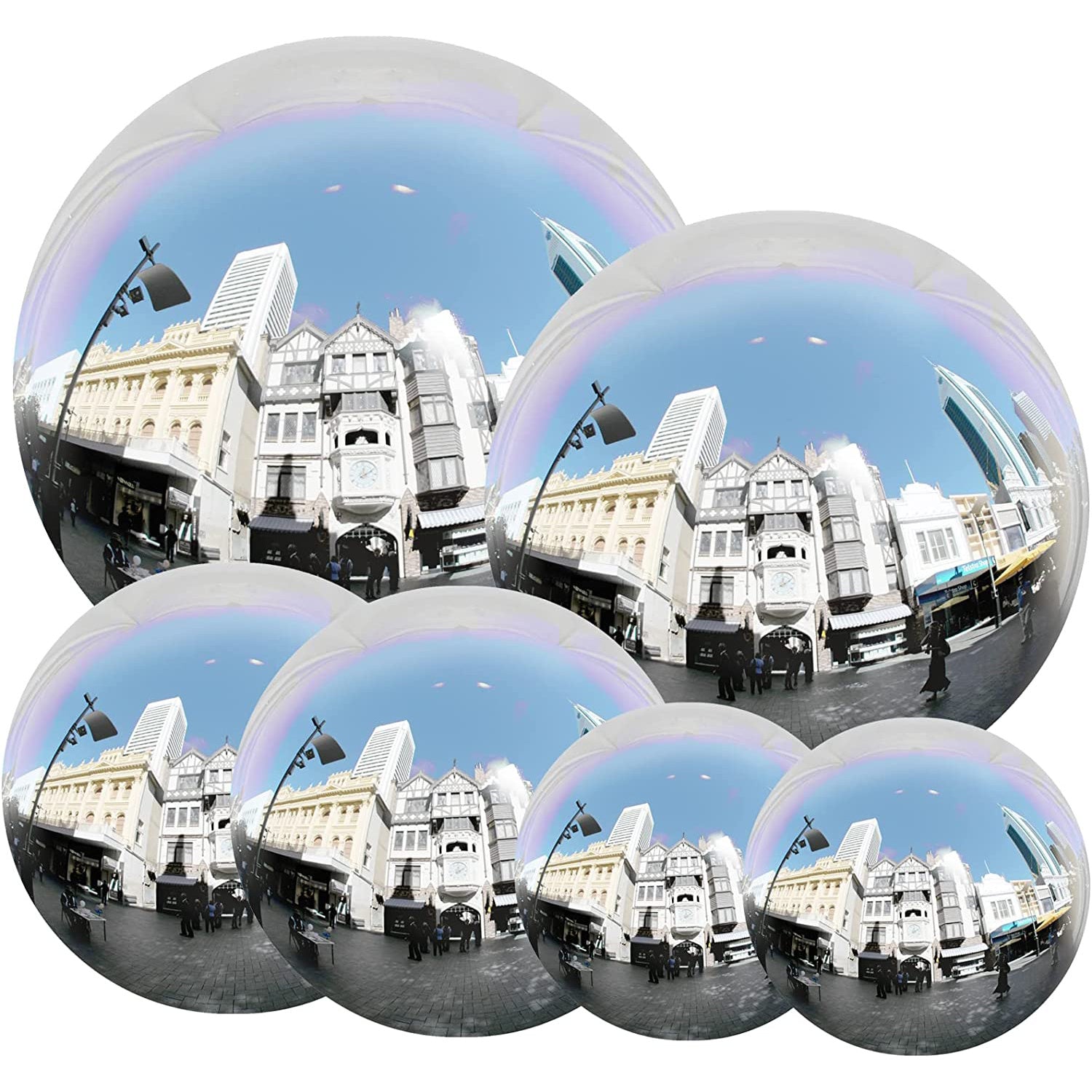 6pcs Stainless Steel Gazing Ball Garden Decoration Sphere