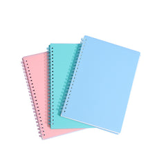 3pc Spiral Sketchbook Hardcover Notebook 60 Sheets for School Office Diary