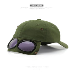 Hip Hop Sunglasses Baseball Cap Cotton Adjustable Dad Hats