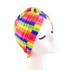 Boho Print Turban Cap Elastic Bandana Head Scarf for Women