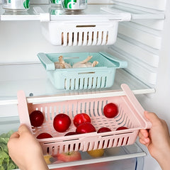 Multifunctional Refrigerator Rack with Drawer Storage for Fruits and Vegetables