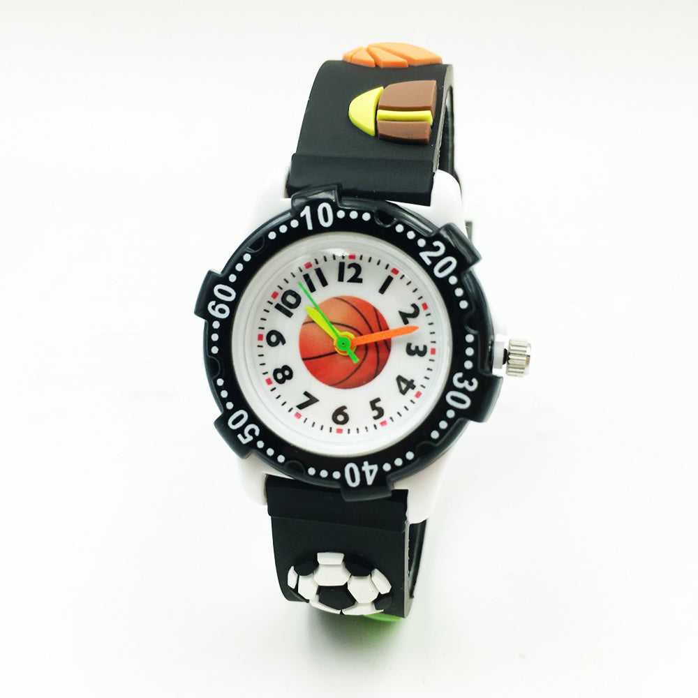 3D Ball Kids Sports Watch Quartz Wristwatch
