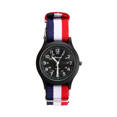 Kids Analog Quartz Watch Casual Canvas Band