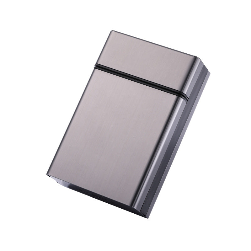 Metal Automatic Bounce Cover Cigarette Case For Men
