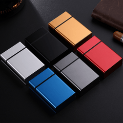 Metal Automatic Bounce Cover Cigarette Case For Men