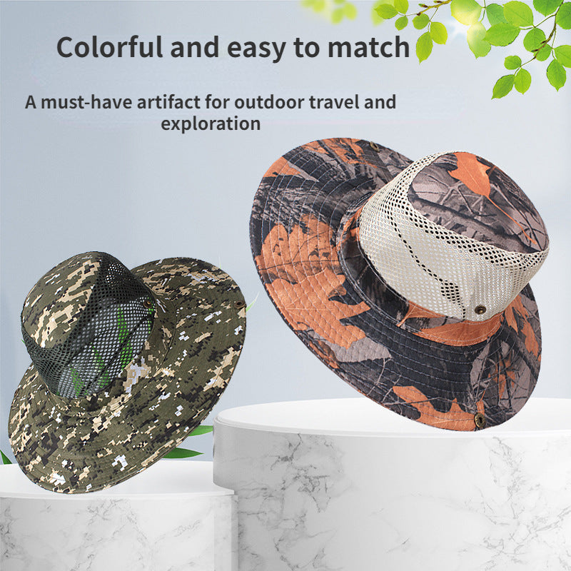 Breathable Camouflage Mesh Cap for Outdoor Adventures