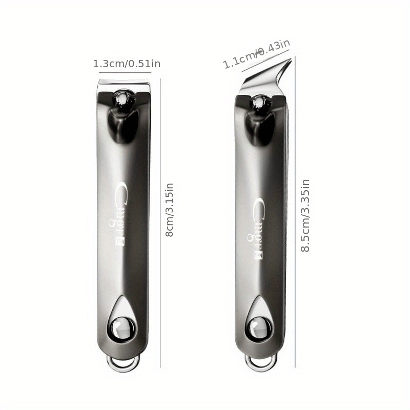 Stainless Steel Nail Clippers Portable Manicure Tool