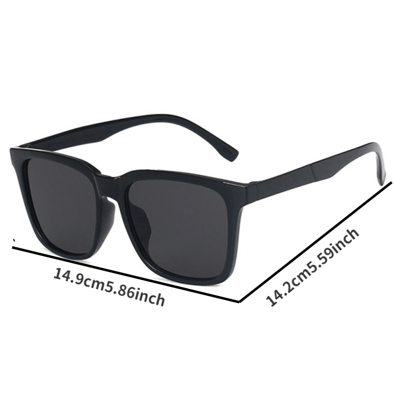 Men's Large Square Sunglasses UV Resistant