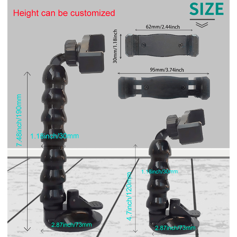 360° Car Phone Holder Mount for GoPro 7 6 5 4 3 Camera