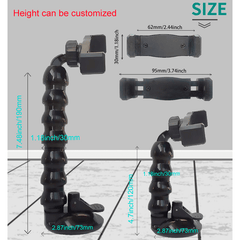 360° Car Phone Holder Mount for GoPro 7 6 5 4 3 Camera