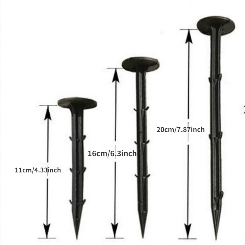 50pcs Plastic Gardening Stake Pegs Film Fixed Tools Plant Support